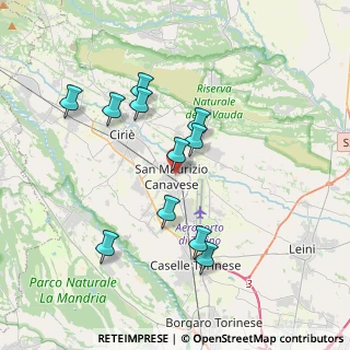 Mappa Via Tesio Paolo, 10077 San Maurizio Canavese TO, Italia (3.47818)