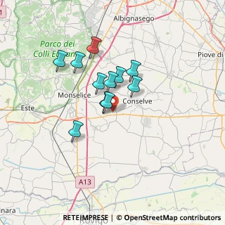 Mappa Via Corollo, 35020 Tribano PD, Italia (5.20818)