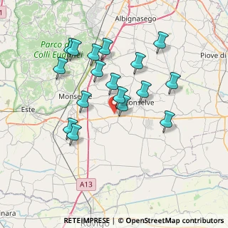 Mappa Via Corollo, 35020 Tribano PD, Italia (6.92059)