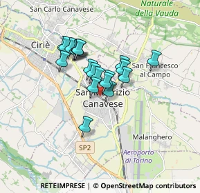 Mappa Via Roma, 10077 San Maurizio Canavese TO, Italia (1.2235)