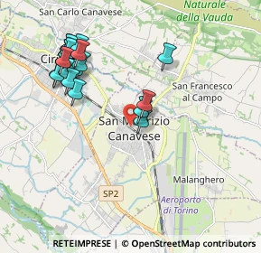 Mappa Via Roma, 10077 San Maurizio Canavese TO, Italia (2.1105)