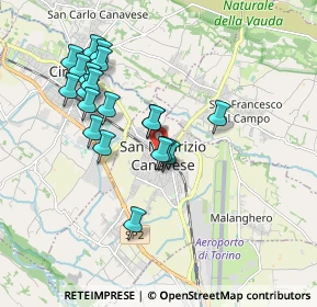 Mappa Via Roma, 10077 San Maurizio Canavese TO, Italia (1.7495)