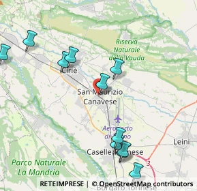 Mappa Via Roma, 10077 San Maurizio Canavese TO, Italia (4.65545)