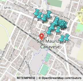 Mappa Via Roma, 10077 San Maurizio Canavese TO, Italia (0.22)