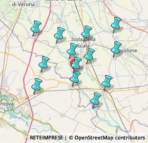 Mappa Via degli Alpini, 37060 Sorgà VR, Italia (6.74692)