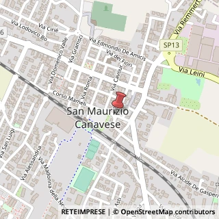 Mappa Piazza Marconi, 11, 10077 San Maurizio Canavese TO, Italia, 10077 San Maurizio Canavese, Torino (Piemonte)