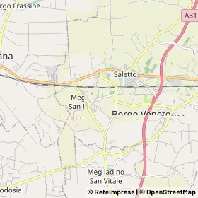 Mappa Megliadino San Fidenzio