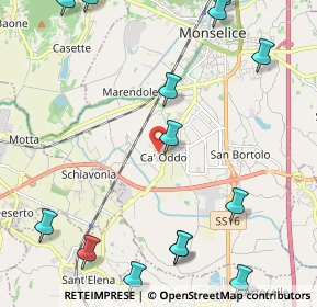 Mappa Fraz. Cà Oddo, 35043 Monselice PD, Italia (3.00929)