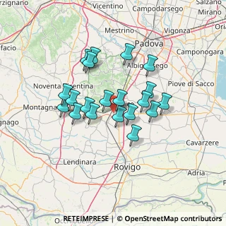 Mappa Fraz. Cà Oddo, 35043 Monselice PD, Italia (11.052)