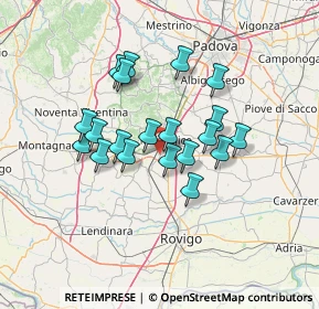 Mappa Fraz. Cà Oddo, 35043 Monselice PD, Italia (11.052)