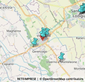 Mappa Via 11 Febbraio, 27019 Villanterio PV, Italia (2.95333)