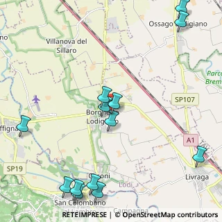 Mappa Via Palmiro Togliatti, 26812 Borghetto Lodigiano LO, Italia (2.80769)