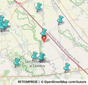 Mappa Via Palmiro Togliatti, 26812 Borghetto Lodigiano LO, Italia (6.36438)