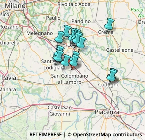 Mappa Via Palmiro Togliatti, 26812 Borghetto Lodigiano LO, Italia (10.1175)