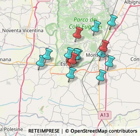 Mappa Via Lorenzo de Antoni, 35042 Este PD, Italia (5.46857)