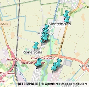 Mappa Via C. Ridella, 27100 Pavia PV, Italia (0.6695)