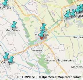 Mappa Via XI Febbraio, 27019 Villanterio PV, Italia (3.21455)