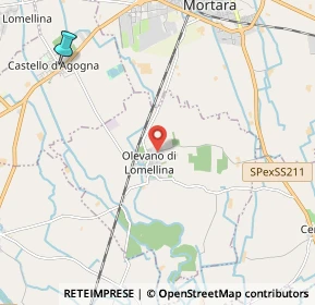 Mappa Via San Martino, 27020 Olevano di Lomellina PV, Italia (4.26091)