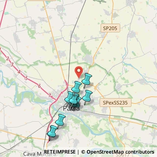 Mappa Via Pietro Talini, 27100 Pavia PV, Italia (4.04917)