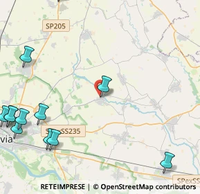 Mappa Via del Riso, 27010 Cura Carpignano PV, Italia (6.53308)
