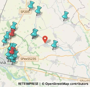 Mappa Via del Riso, 27010 Cura Carpignano PV, Italia (5.6985)