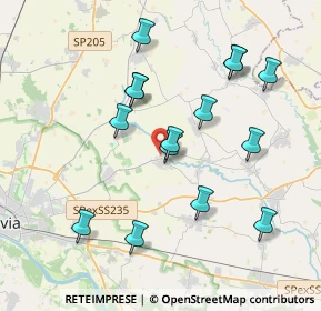Mappa Via del Riso, 27010 Cura Carpignano PV, Italia (3.78933)