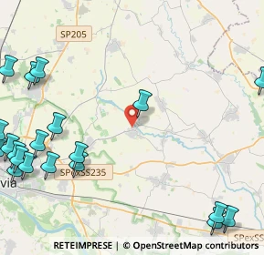 Mappa Via del Riso, 27010 Cura Carpignano PV, Italia (6.6655)