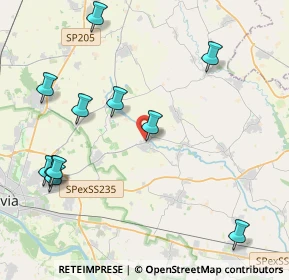 Mappa Via del Riso, 27010 Cura Carpignano PV, Italia (4.91091)