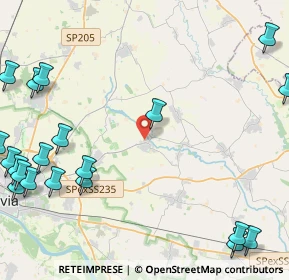 Mappa Via del Riso, 27010 Cura Carpignano PV, Italia (6.6365)