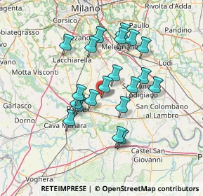 Mappa Via del Riso, 27010 Cura Carpignano PV, Italia (12.133)