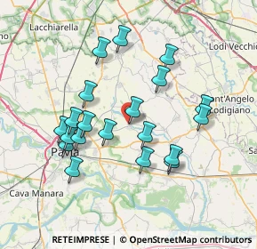 Mappa Via del Riso, 27010 Cura Carpignano PV, Italia (6.928)