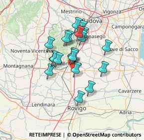 Mappa Via Don Silvio Resente, 35043 Monselice PD, Italia (10.289)