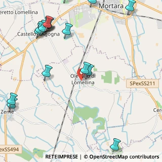 Mappa Via C. Cavour, 27020 Olevano di Lomellina PV, Italia (3.2545)