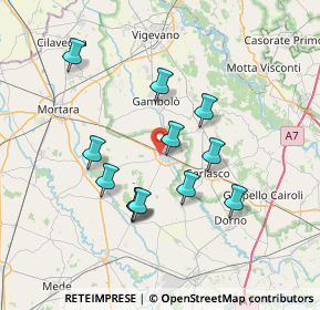 Mappa Via Galileo Galilei, 27020 Tromello PV, Italia (6.46083)