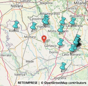 Mappa Via Galileo Galilei, 27020 Tromello PV, Italia (18.855)