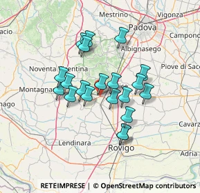 Mappa Strada Regionale 10 var, 35042 Monselice PD, Italia (10.9955)