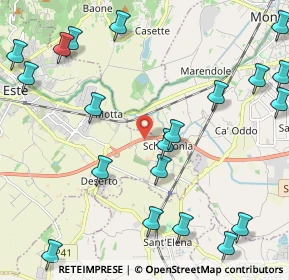 Mappa Strada Regionale 10 var, 35042 Monselice PD, Italia (2.8525)