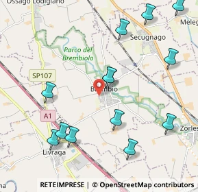 Mappa Via Saint Christo en Jarez, 26822 Brembio LO, Italia (2.36462)