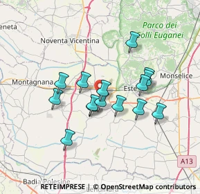 Mappa Via Sabbionara, 35045 Ospedaletto Euganeo PD, Italia (5.73067)