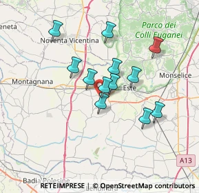 Mappa Via Sabbionara, 35045 Ospedaletto Euganeo PD, Italia (5.6725)