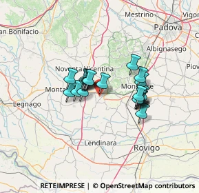 Mappa Via Sabbionara, 35045 Ospedaletto Euganeo PD, Italia (9.277)