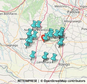 Mappa Via Sabbionara, 35045 Ospedaletto Euganeo PD, Italia (10.7365)