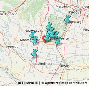 Mappa Via Sabbionara, 35045 Ospedaletto Euganeo PD, Italia (7.96)