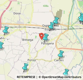 Mappa Via Sabbionara, 35045 Ospedaletto Euganeo PD, Italia (3.777)