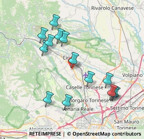 Mappa Via Vittime delle Foibe, 10073 Ciriè TO, Italia (7.79)