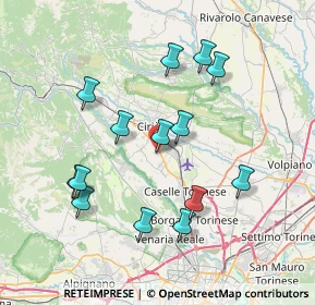 Mappa Via Vittime delle Foibe, 10073 Ciriè TO, Italia (7.40857)
