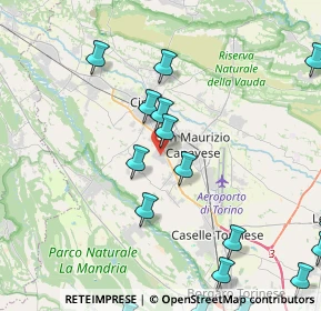 Mappa Via Vittime delle Foibe, 10073 Ciriè TO, Italia (6.0865)