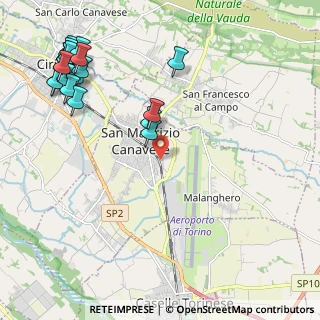 Mappa Via Alcide de Gasperi, 10077 San Maurizio Canavese TO, Italia (2.8455)