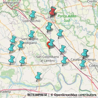 Mappa Via San Rocco, 26812 Borghetto Lodigiano LO, Italia (9.8425)