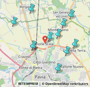 Mappa Rione Scala, 27100 Pavia PV, Italia (2.03455)